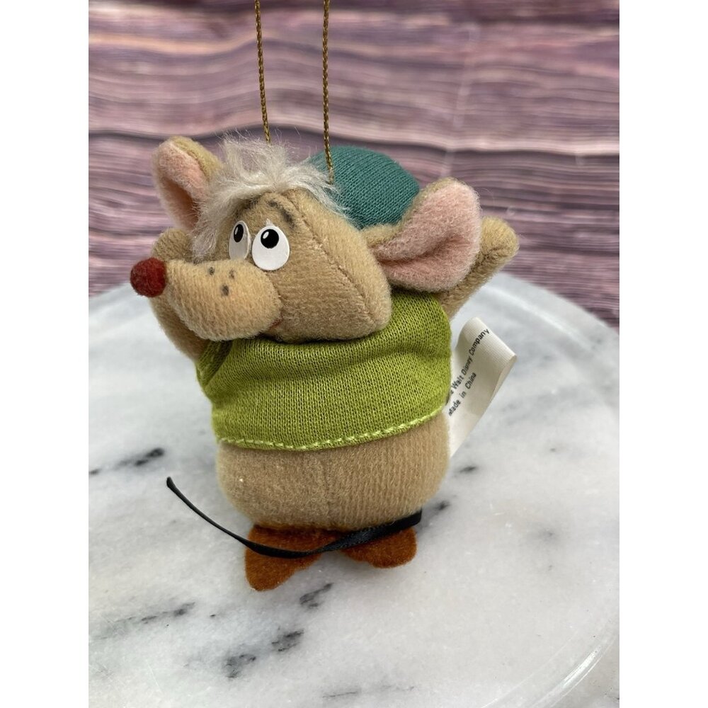 Walt Disney Cinderella Gus the Mouse 3" Plush Stuffed Vintage Toy Ornament
